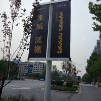 江西景德镇广告旗杆型材哪里有 户外铝合金灯杆道旗