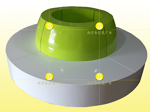 南京圆形展示柜 弧形柜台制作