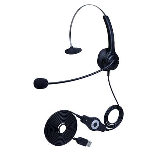 呼叫中心耳机hoRme合镁U400单耳客服耳麦USB
