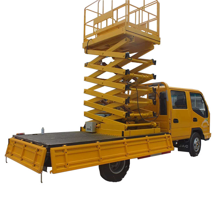 车载式升降机建筑市政维修用高空作业平台移动方便