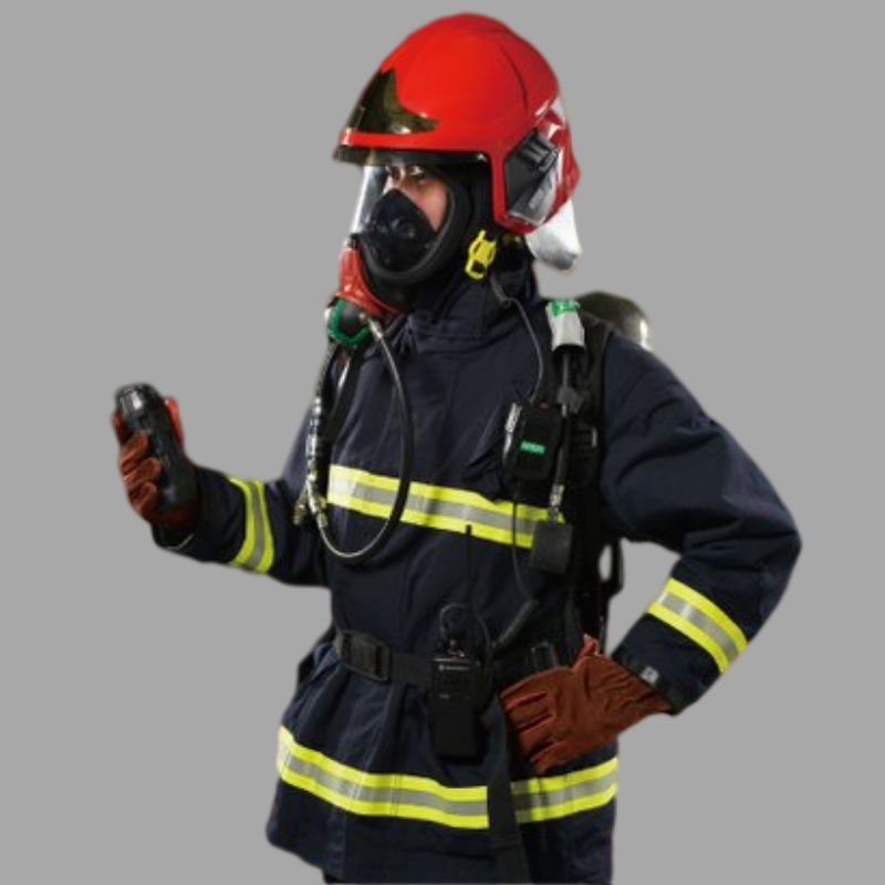 梅思安F1 XF红色消防员装备照明模块欧式消防救援头盔