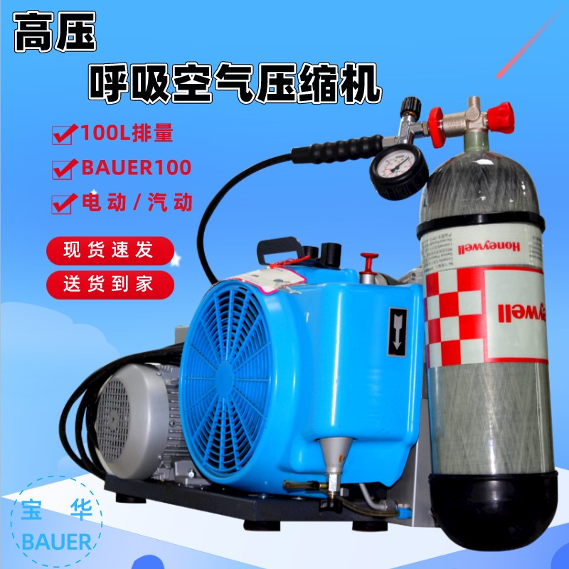 梅思安MSA 100TE呼吸器充气泵便携高压呼吸空气压缩机