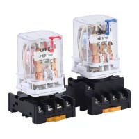 生产JTX 2C小型通用继电器圆8爪电磁直流12v24v