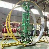 通州市景区户外大型青少年360度旋转自行车游乐设备山东三喜