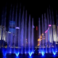鹿泉室外公园水景设备 音乐喷泉 喷泉设备厂家考察 山东三喜
