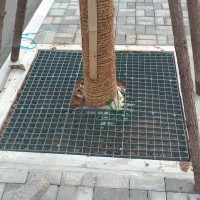 树篦子又叫树池盖板保护植物根部防止水流失