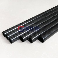 黑色斜纹碳纤维管 耐腐蚀材质 支持定制