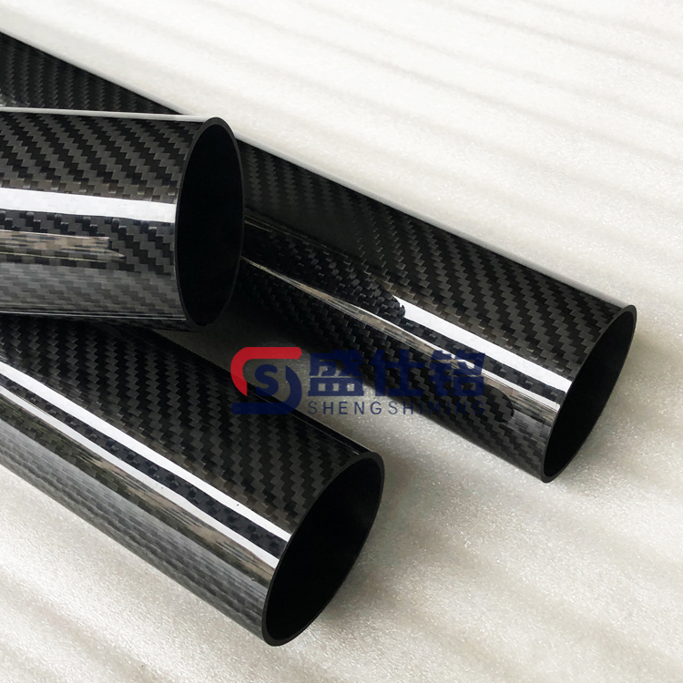 3K碳纤维管 装饰斜纹碳纤管 盛仕铭碳纤维制品厂家