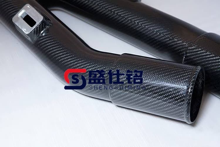 碳纤维进气管碳纤维异型管定制 盛仕铭碳纤维异型弯管
