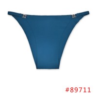 跨境电商无痕冰丝女士三角裤 腰部金属扣设计女式性感欧美风内裤