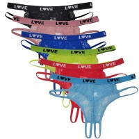 云梦妮女士丁/T字裤开裆裤性感外贸丁字裤蕾丝女式内裤