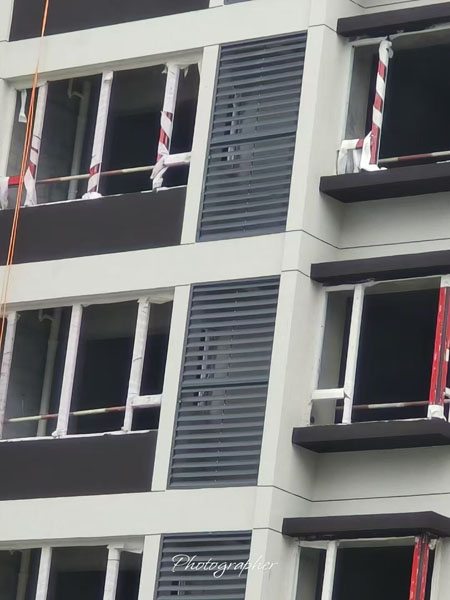 任丘冀美铝合金百叶窗,铝合金空调外机保护罩生产厂家