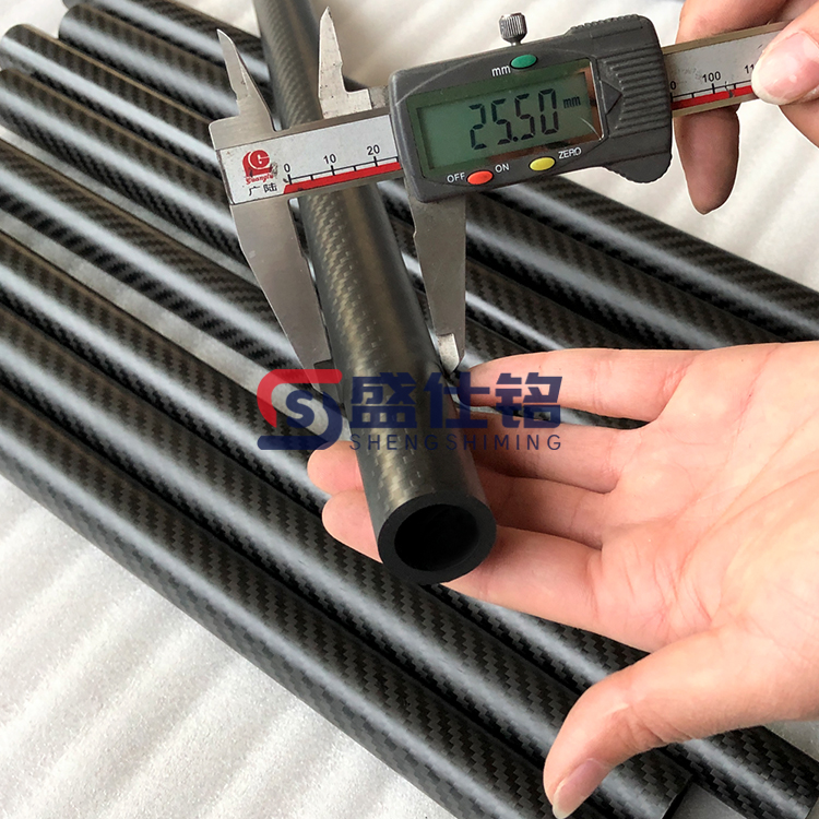 碳纤维圆管空心管 3K 平纹斜纹 航模车架机械支撑杆