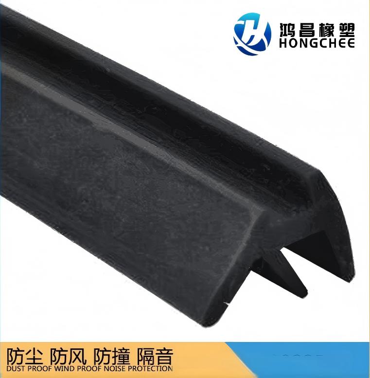 天津鸿昌木门密封条卡槽门窗 隔音条防撞防震条